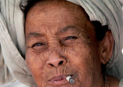 Laos 2005, Frau auf Don Khon