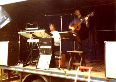 Duo Kirner-Bammes beim Friedensfest in Olching 1985