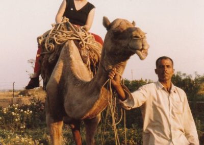 Nord-Indien 1986, Gabi auf Kamel