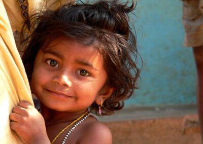 Zentral-Indien 2009, Kind im Mali-Dorf