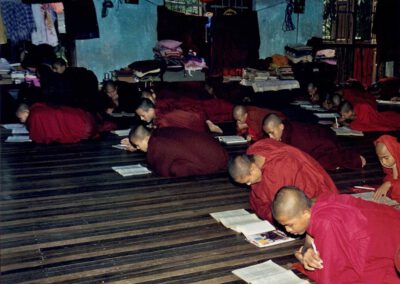 Burma 2001,2002, Mandalay, Schüler in der Ma Soe Taik Monastry