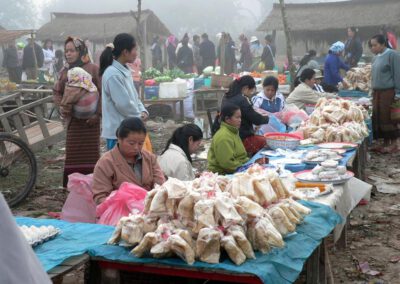 Laos 2005, Markt in Muang Sing