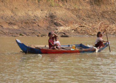 Kambodscha 2013, Kinder am Fluss Sangker