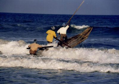 Süd-Indien 2004, Fischer in Mahabalipuram