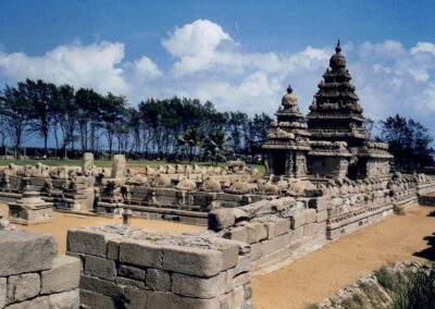 Süd-Indien 2004, Mahabalipuram, Shore Tempel