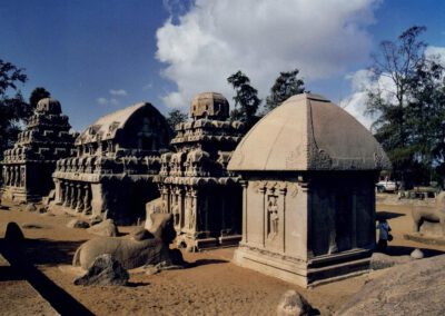 Süd-Indien 2004, Mahabalipuram, die 5 Rathas